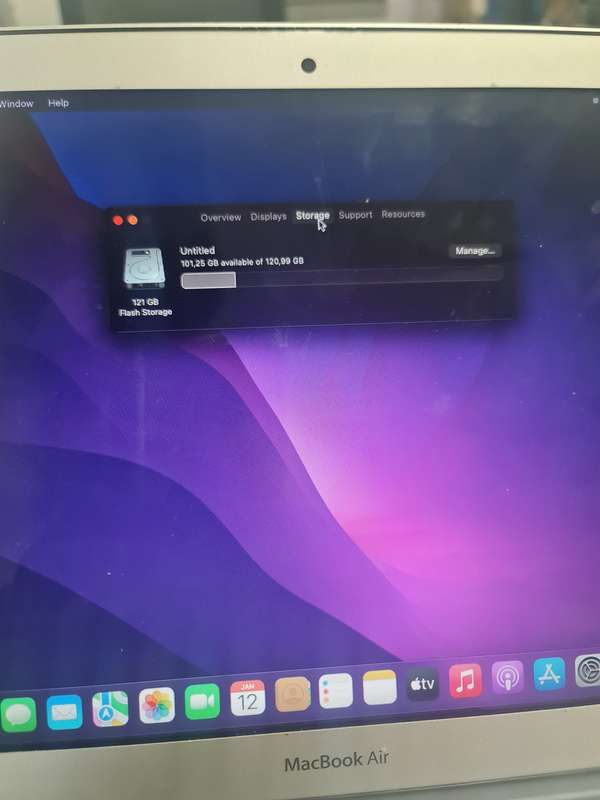 Macbook Air 2017 Core i5 128 NVMe