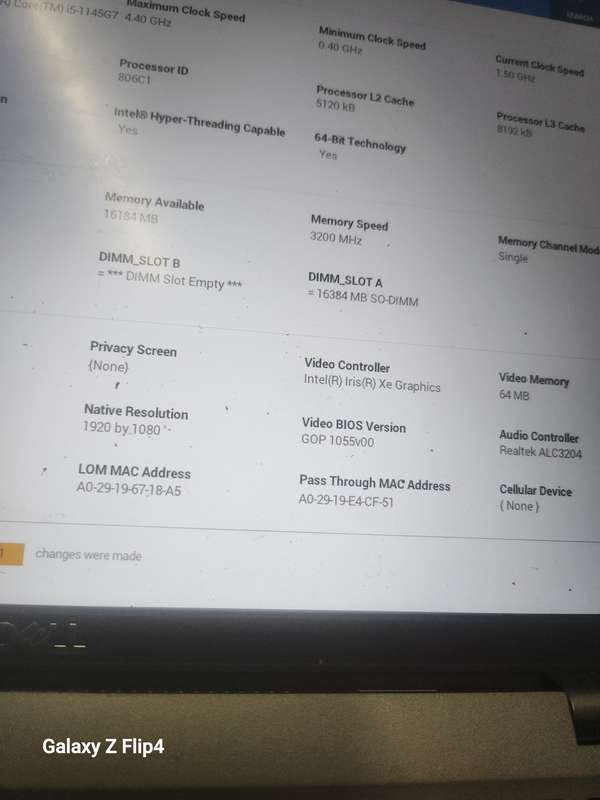 Dell latitude 5420 core i5 11th gen 256nvme 16gig ram Windows 11 24h2