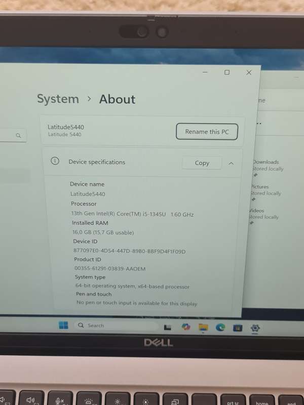 Dell Latitude 5440 13th Gen Core i5 256 SSD 16GB RAM