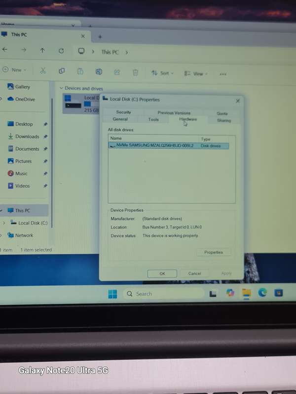 LENOVO IDEAPAD 3 CORE I3 11TH GEN 256GIG NVME 8GIG RAM WINDOWS 11 24H2