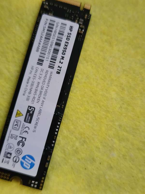 HP SSD EX950 M.2 2TB NVMe