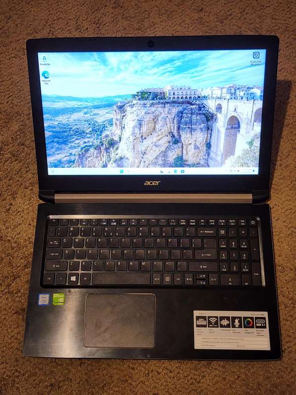 ACER ASPIRE 5 CORE I7 7TH GEN NVIDIA GRAPHICS  240GIG SSD 8GIG RAM