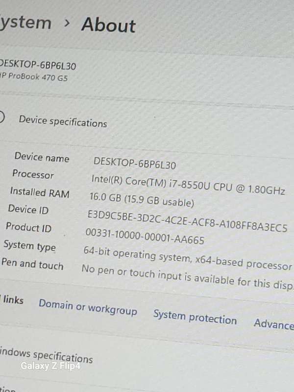 Hp probook 470 G5 Core i7 8th Gen Massive 17.3inch 1tb ssd 16gig ram Windows 11pro 24h2