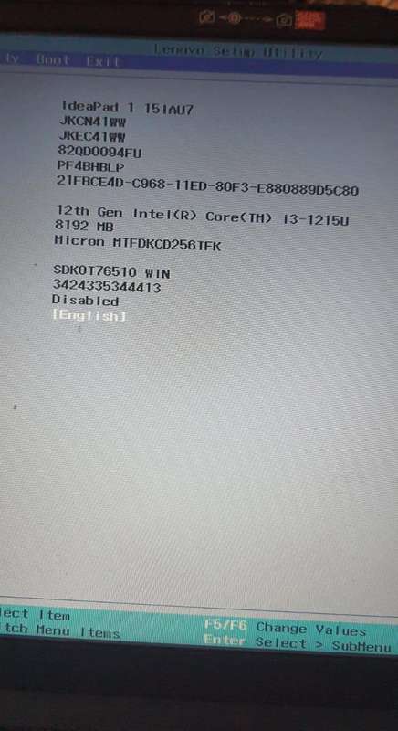 IDEAPAD ONE CORE I3 12TH GEN 256NVME 8GIG RAM MICROSOFT WINDOWS 11 24H2