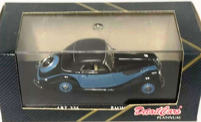 BMW 327 1941 Detail Cars Blue & Black 1-43 Boxed