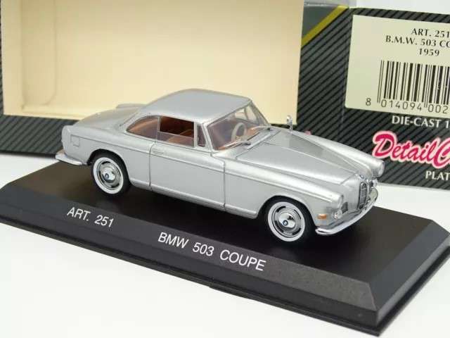 BMW 503 Coupe 1956 DetailCars Silver 1-43 Boxed