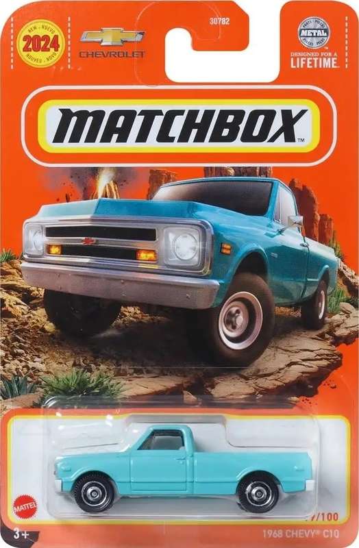 Chev 1968 C10 MatchboxMBX-2024 Long Card