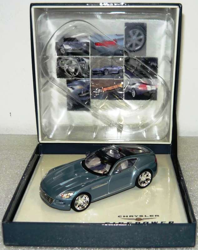 Chrysler Firepower 2005 Concept Car NOREV Met.Blue 1-43 Boxed
