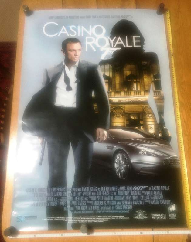 James Bond Full Movie Poster Casino Royale - Ster Kinekor 2006 (1000x665mm)