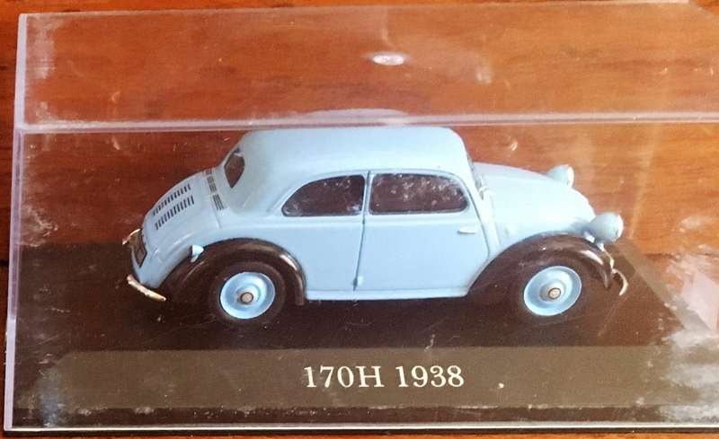 Mercedes Benz 170H 1938 Altaya Blue 1-43 Loose