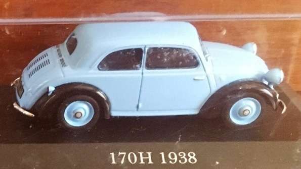 Mercedes Benz 170H 1938 Altaya Blue 1-43 Loose