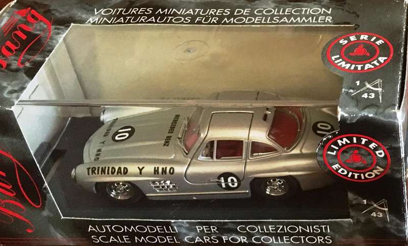 Mercedes Benz 1957 300SL #10 Bang Silver 1-43 Boxed