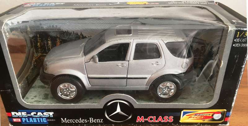 Mercedes Benz M Class 4x4 NewRay Silver Boxed 1-32 Toy Car