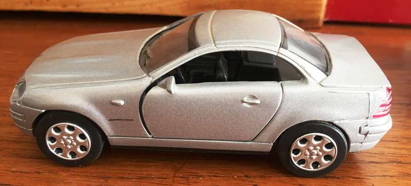 Mercedes Benz SLK 1997 NewRay Silver 1-32 No Box