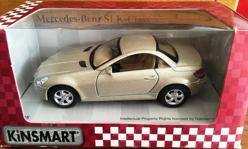 Mercedes Benz SLK 1997 NewRay Silver 1-32 Boxed