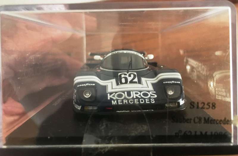 Mercedes Benz Sauber C8 #62 Le Mans 1986 Spark Dark Blue 1-43 Boxed