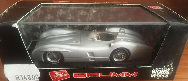 Mercedes Benz W196 1955 Brumm 1-43 Silver Boxed