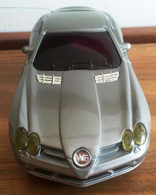 Mercedes SLR Plastic Model About 1-24 RC Toy Silver No Boc No Remote
