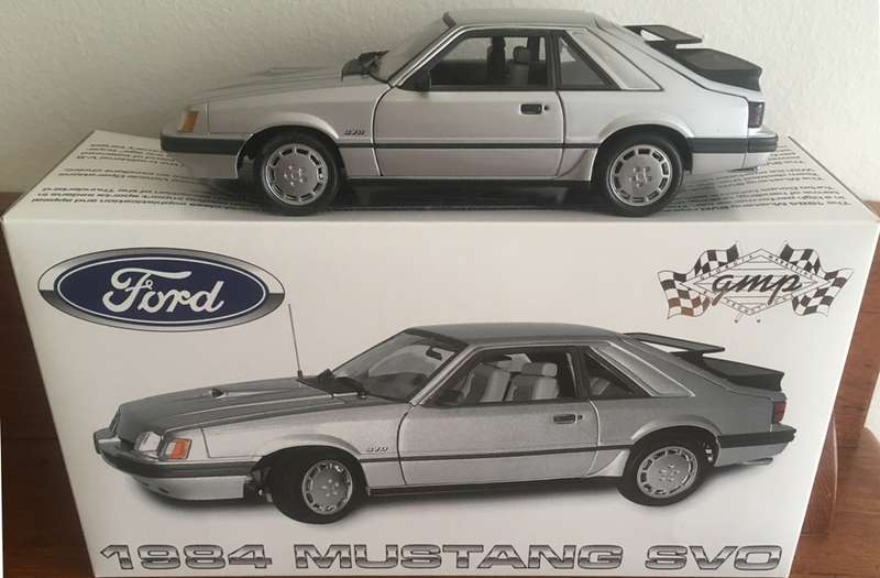 Mustang 1984 SVO GMP Silver 1-18 Rare