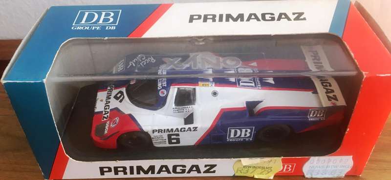 Porche 962C 1990 #6 Le Mans Onyx Model Cars 1-43 Blue.White.Red Boxed