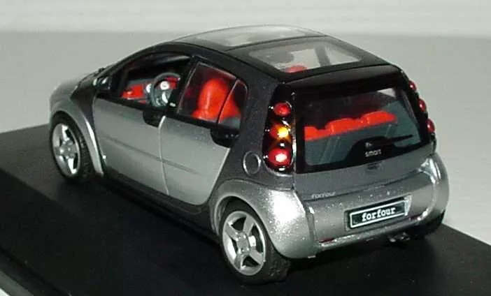 Smart Four 4 Schuco Silver.Black 1-43 Boxed RARE!!!