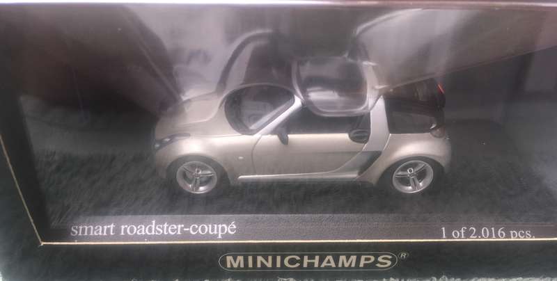 Smart Roadster Coupe 2003 MiniChamps Silver 1-43 Boxed