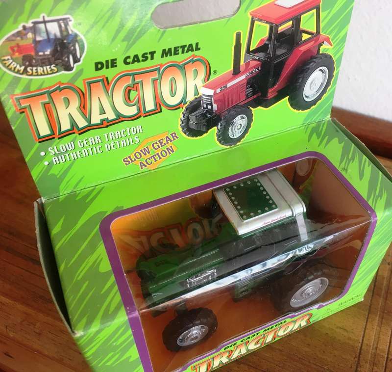 Toy Tractor Farm Green Realtoy in Sealed Box
