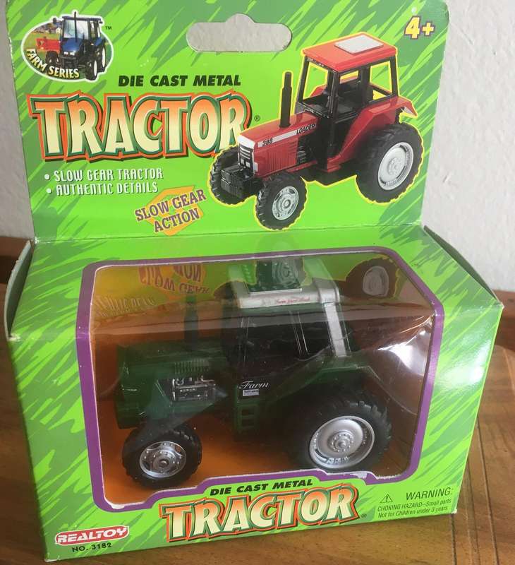 Toy Tractor Farm Green Realtoy in Sealed Box