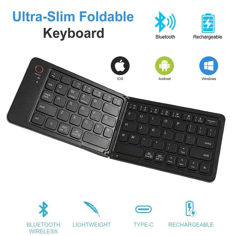 Bluetooth Foldable Keyboard with stand