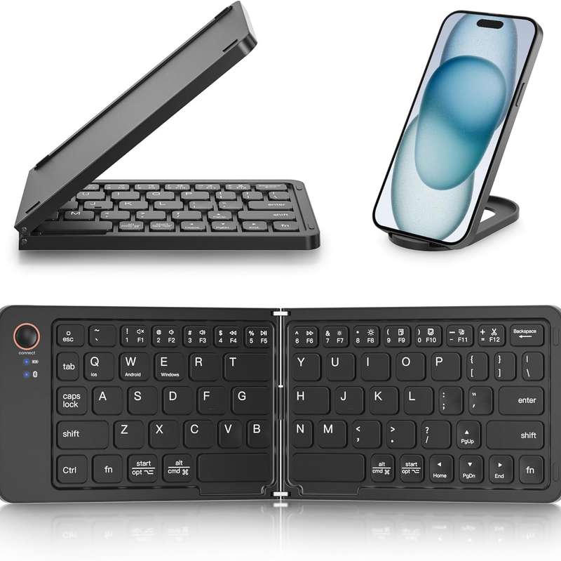 Bluetooth Foldable Keyboard with stand