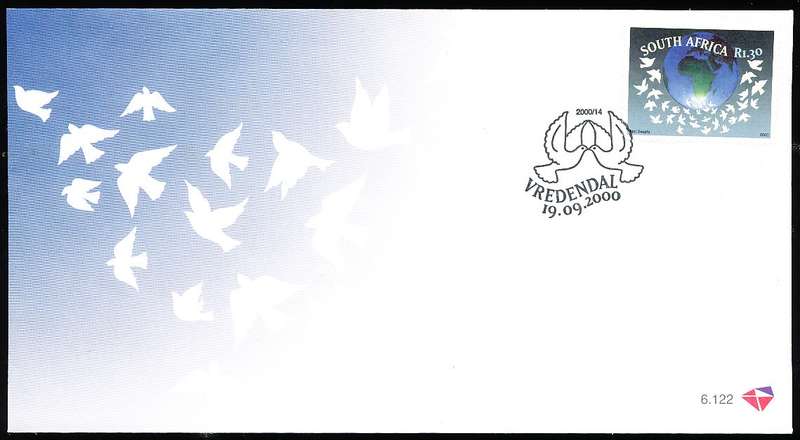 RSA -  2000 -    Year of Peace   F/D  COVER - FINE  ITEM