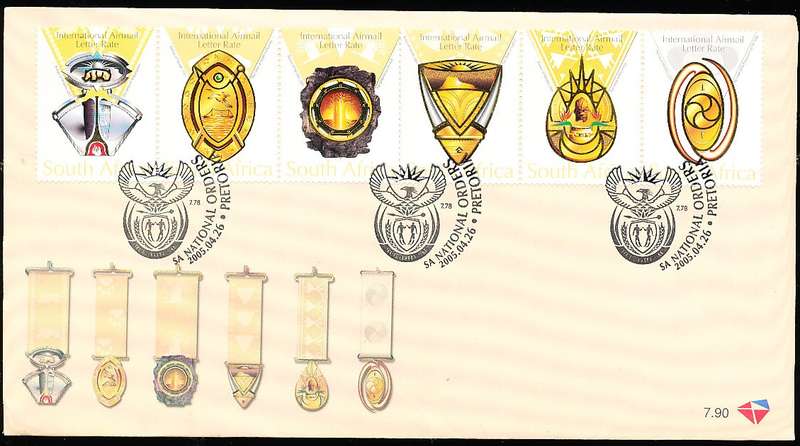 RSA -  2005 -  Airmail - National Orders   F/D  COVER - FINE  ITEM