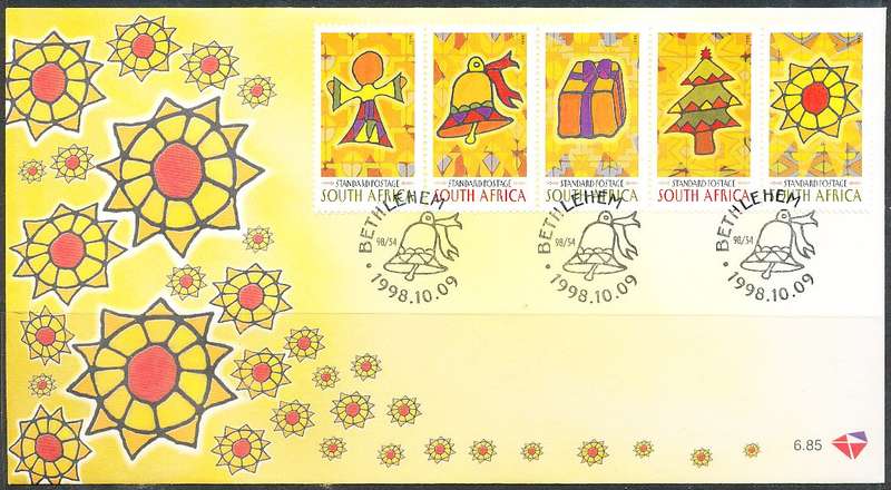 RSA -  1998  -    Christmas    F/D  COVER - FINE  ITEM