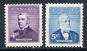 CANADA  1954  -   Prime Ministers  FULL SET   -  MINT