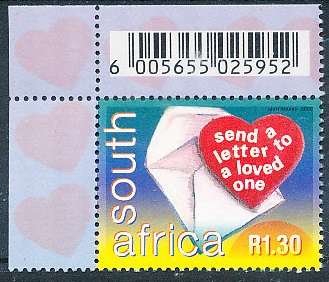 RSA -  2000  -   World Post Day    - FINE  MINT