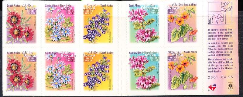 RSA   -  2001  -  DEFINITIVE  COMPLETE  BOOKLET   -  25/04/2001 -   FINE  MINT