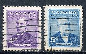 CANADA  1954  -   Prime Ministers  FULL SET   -  FINE USED