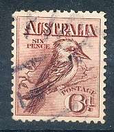 AUSTRALIA  1914 -     Definitive Issue - Kookaburra  FINE  USED