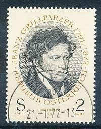 AUSTRIA  1972 -   Franz Grillparzer -   FINE  USED