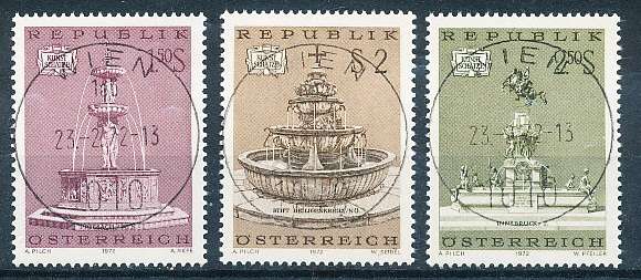AUSTRIA  1972 -   Art Treasures in Austria  SET -   FINE  USED