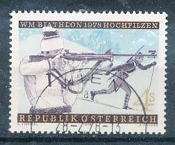 AUSTRIA  1978 -   Biathlon World Championships   -   FINE  USED