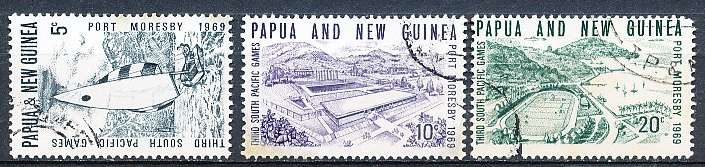 PAPUA NEW GUINEA 1969  -   South Pacific Games, Port Moresb  FULL  SET    -  FINE  USED