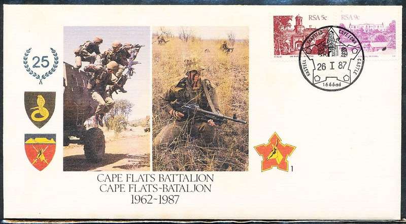 RSA   -  SA  ARMY   COVER   no 1   CAPE FLATS -   FINE ITEM