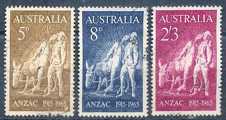 AUSTRALIA  1965 -  Armed Forces on Gallipoli   SET  -  FINE USED