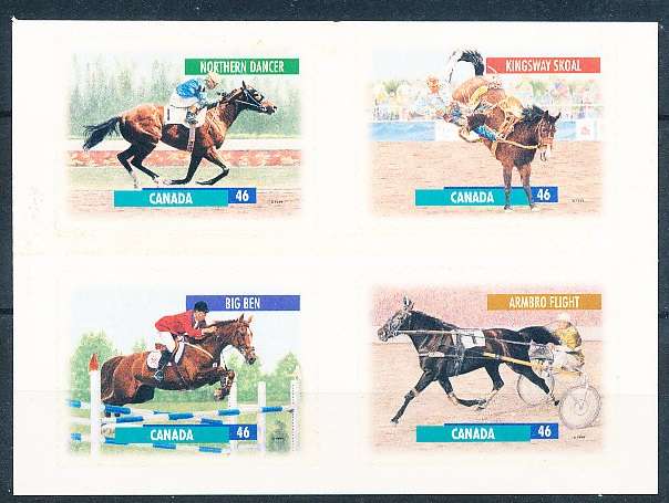 CANADA  1999  -   Canadian Horses   FULL   SET  -  FINE  MINT
