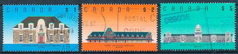 CANADA  1990 -   Architecture  SET -  FINE  USED