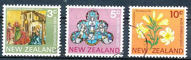 NEW ZEALAND   - 1974    Christmas    SET  -    FINE USED