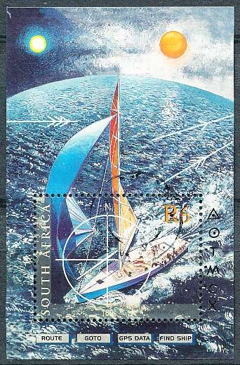 RSA -  2001  -  World Ocean Race  MINI-SHEET - FINE  POSTALLY  USED