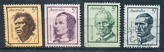 AUSTRALIA  1968 -     Famous Australians  SET  -  FINE USED