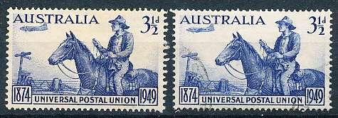AUSTRALIA  1949 -   Universal Postal Union -     MINT and  USED